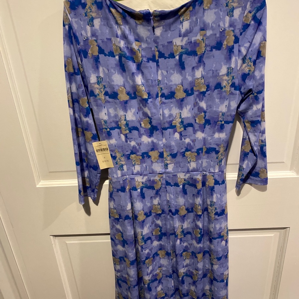Colwater creek abstract plaid dress